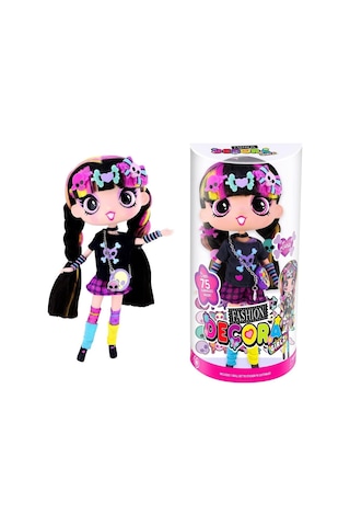 Fashion Decora Girlz Sürpriz Aksesuarlı Eklem Bükülebilir Oyuncak Bebek - Çıkartma Ve Stil Seti