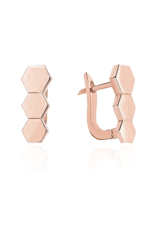Reis Kuyumculuk T10335 Honey Line Altın Küpe
