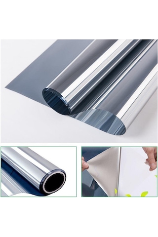 Aynalı Cam Filmi Amerikan Çizilmez 60 Cm X 5 Metre