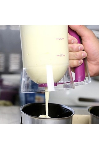 Pazly Yüksek Kaliteli Hamur Dağıtıcı Krem Speratator Fincan Kek Krep Kurabiye Muffin Pişirme Araçları 900ml Diğer