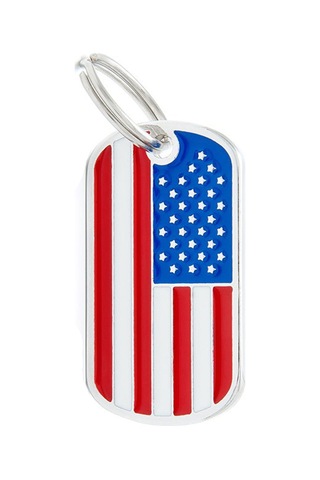 "patriotic Pet Kolye - Amerikan Bayrağı Tasarımı İle Dayanıklı Çinko Alaşım Köpek Etiketi, Köpek Severler İçin İdeal Hediye" Diğer