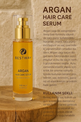 Argan Yağlı Saç Bakım Serumu