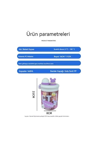 Pazly Çaysız Isısı Olan Büyük Kapasiteli Plastik Çiftçi Pipet Bardağı Sarı Sarı
