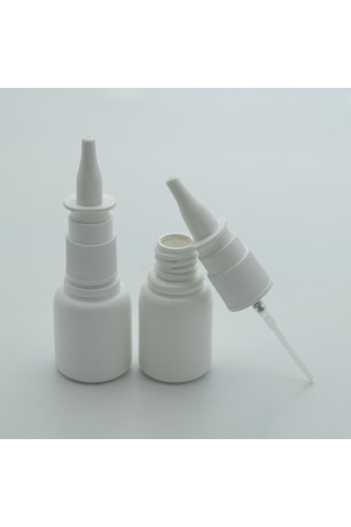 Boş Burun Spreyi 25 ML 5 Adet Beyaz Boş Plastik