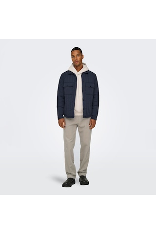 Only & Sons Jack Quilted Erkek Lacivert Mont 22030317-pn Lacivert