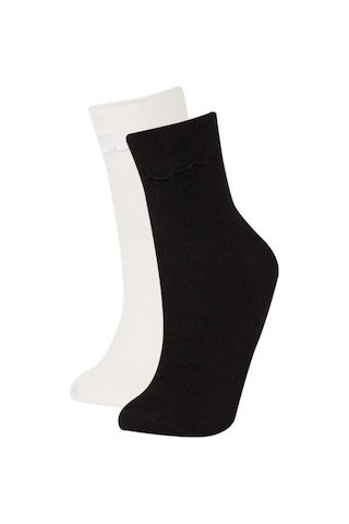 DeFacto Kadın Kurdele 2'li Pamuklu Uzun Çorap E2048AXNSKR1