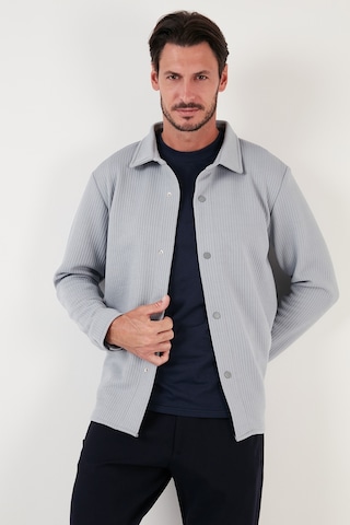 Buratti Fitilli Çıtçıtlı Relaxed Fit Erkek Gömlek 5905510 Açık Gri