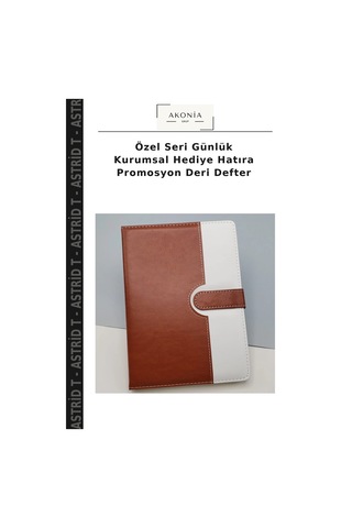 Özel Seri Günlük Kurumsal Hediye Hatıra Promosyon Deri Defter Çok Renkli
