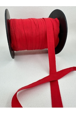 2 Cm Balıksırtı Şerit-5 Metre Kırmızı