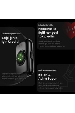 HiFuture EVO2 1,47" Ekran Su Geçirmez 1ATM Apple Uyumlu iOS & Android Akıllı Bileklik