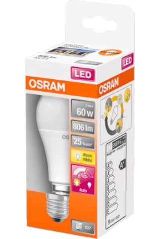 Osram Led Star 8.8w 2700k 806lm E27 Duy Hareket Sensörlü Sarı Işı