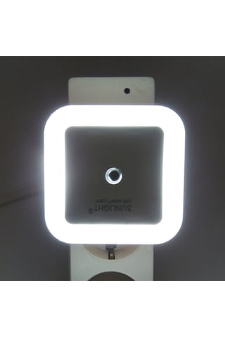 Kare Led Gece Lambası 0,5W Işıklı Fişli Fotosel Sensörlü 5 Adet