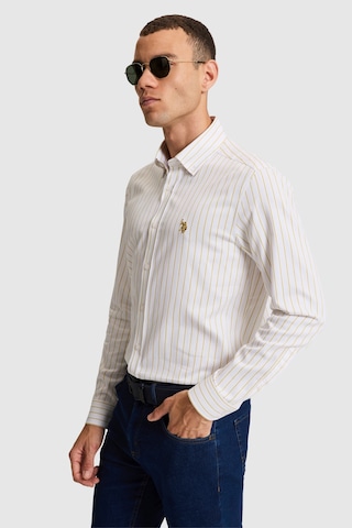 U.S. Polo Assn. U.s. Polo Assn. Erkek Gömlek Desenli 50324745-vr235 Yag Yesılı