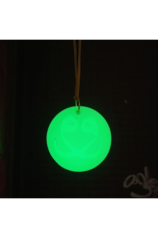 Vav Karanlıkta Parlayan Fosforlu Dikiz Aynası Asma Süsü İslami Aksesuar Yeşil