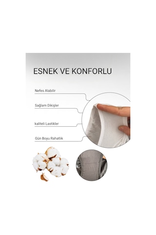 Alya Underwear Kadın Pamuklu Hipster - Slip Külot 5 Farklı Renk 1 Pakette Siyah-Beyaz-Ten