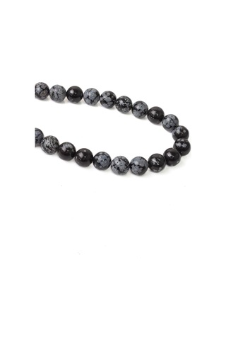 8 Mm Karlı Obsidyen Taşı Dizi Turuncu