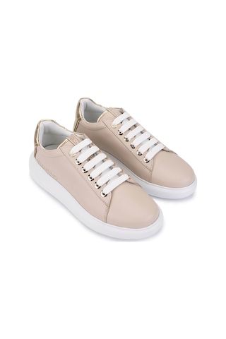 Mario Valentino Kadın Hakiki Deri Bej Sneakers & Spor Ayakkabı 1040 91j2310 Bn Ayk Sk25-26 Beıge/oro Bej