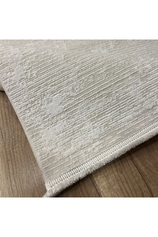 Hoom Rugs Aria 1124 Krem Pamuk Tabanlı Modern Halı Krem