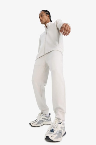 Defacto Defactofit Standart Fit Fermuar Cepli Düz Paça Yumuşak Tuşe Skuba Dalgıç Kumaş Sporcu Jogger Eşofman Altı F0011ax25aubg721 Bej