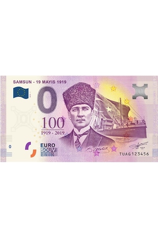 0 Euro Hatıra ve Parası - Samsun 2019 Föylü