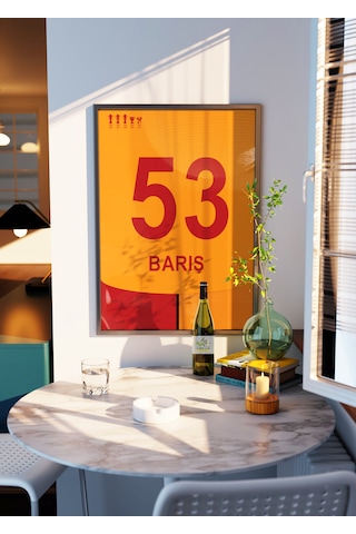Barış Alper 53 Poster Tablo Siyah Çerçeveli