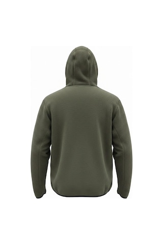 Superfly Kapüşonlu Yarım Fermuar Erkek Polar Sweatshirt Spf101222211632 Haki