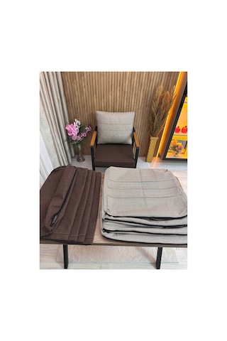 8 Adet ,minder Kılıfı , Bahçe Minderi Kılıfı , Balkon Minderi Kılıfı , Koruyucu Kılıf , Balkon Mobilyası , Bahçe Mobilyası Kaz Ayagı
