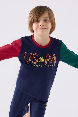 U.s. Polo Assn. 1919 Authentic Brand Erkek Çocuk Uzun Kol Pijama Takım Lacıvert