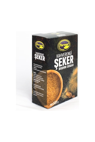 Parmor Kahverengi Toz Şeker Esmer Şeker 500 G