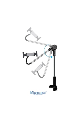 Microcase 360 Döner Başlıklı Masa Üstü Tablet Tutucu Katlanabilir Akrobat Tablet Standı - Al5725