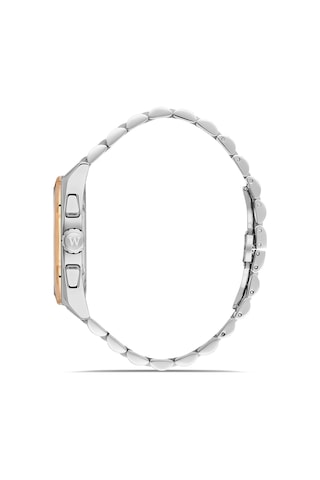 Wel2514m-7 Erkek Kol Saati Kronograf, Takvimli, Safir Cam, Rose & Gümüş, 5 Atm Su Geçirmez Rose Gold - Gümüş