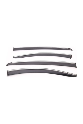 Sunplex Chery Uyumlu Omoda 5 2023 Sonrası Chrome Style 4 Lü Set Kromlu Cam Rüzgarlığı Ön Ve Arka Parça