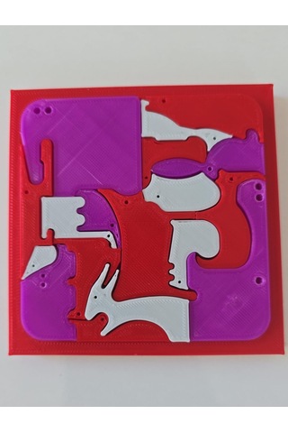 Montessori 3d Hayvan Figürlü Puzzle 18 Parça Zeka Oyunu