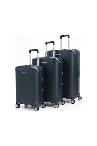Pierre Cardin 3'lü Set %100 Polipropilen Valiz Lacivert 04pc7090 Lacivert