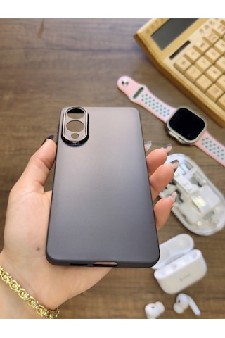 Samsung Galaxy S25 Edge Uyumlu Süper İnce Mat Ultra Thin Silikon Kılıf Siyah