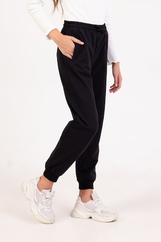 Kız Çocuk Siyah Fermuarlı Eşofman Altı SiYAH