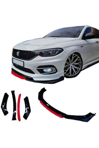 Fiat Egea Uyumlu Ön Lip 4 Parça Tampon Eki Fiat Egea Karlık Model Lip
