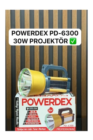 Powerdex Pd-6300 30w 3000 Lümen Yüksek Güçlü Güneş Enerjili Projektör
