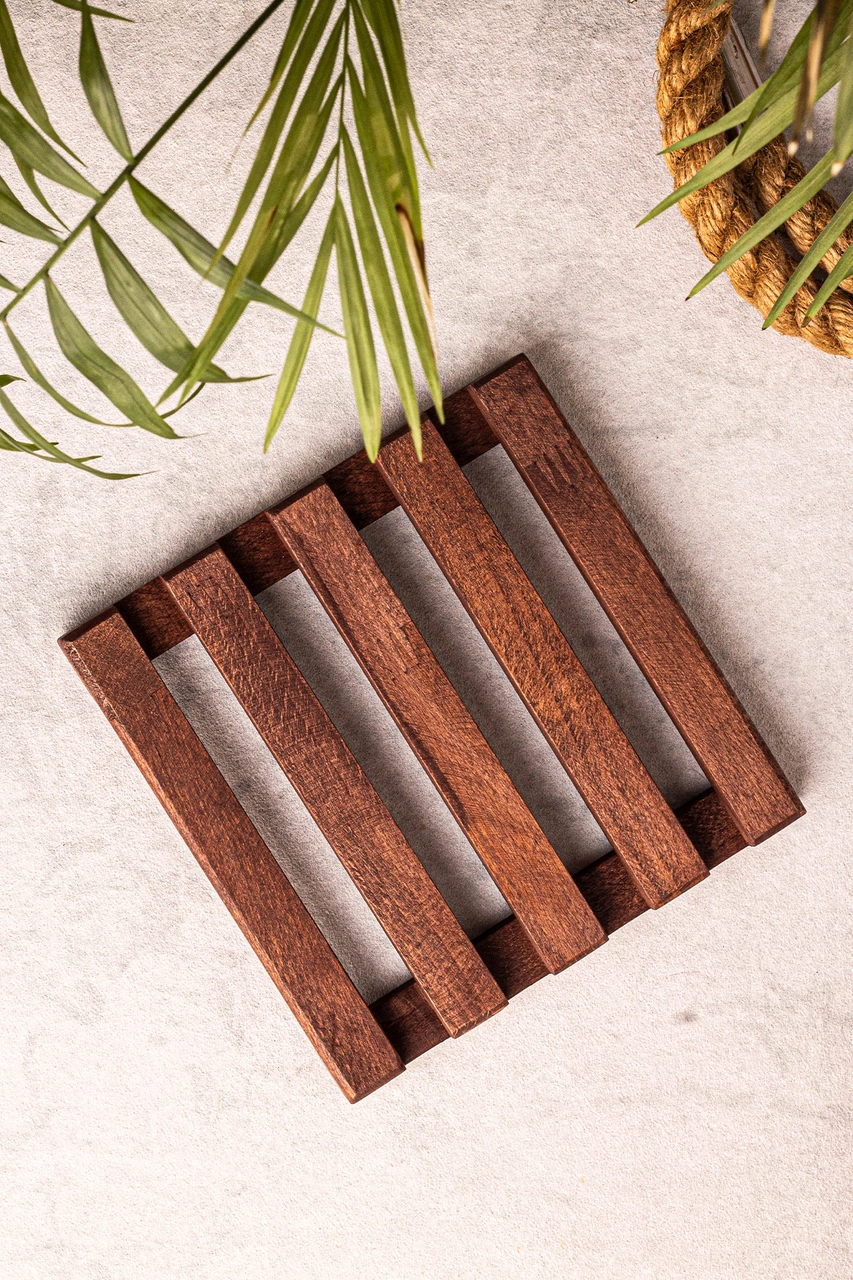 Snippy Sofra Mutfak Sunumluk Peçetelik Nihale 2'li Sofra Seti Mutfak Düzenleyici Ketty Trigy Kahverengi