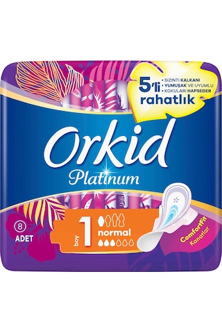 Orkid Platinum Hijyenik Ped Ultra Normal 8'li