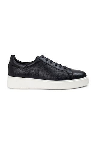 Deery Hakiki Deri Lacivert Erkek Sneaker Ayakkabı - 01954Mlcve01 Lacivert