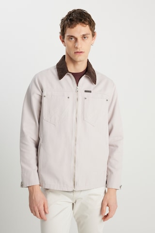 Wrangler %100 Pamuk Regular Fit Normal Kesim Kadife Yaka Gri Ceket Gray-w2510266035