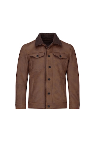 Hatemoğlu Taba Slim Fit Bebe Yaka Deri Mont 2982346 Taba