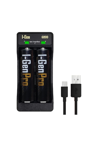 Batteries G229 2'li Aa/aaa/9v Pil Şarj Aleti + 2 Adet Aa Pro 2950 Mah 1.2v Ni-mh Şarjlı Kalem Pilli Set