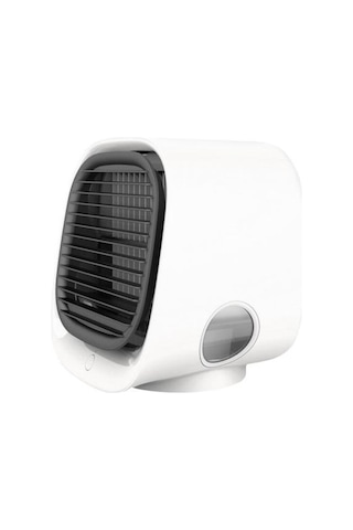 Hava Soğutucu Fan Mini Masaüstü Klima Hayranları Gece Işık İle Mini Usb Su Mist Soğutma Fanı Nemlendirici Arıtma Hayranları 6941 Beyaz