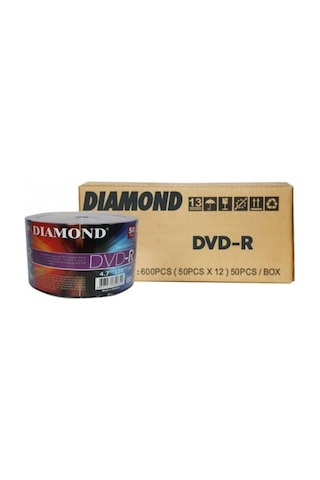 Diamond Dvd-R 4.7Gb Boş Dvd 12 Paket 50 Li 600 Adet