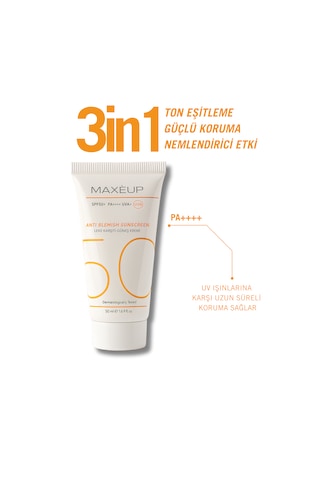 Maxeup Ton Eşitleyici Leke Karşıtı Yüksek Korumalı Güneş Seti SPF50+ 50 ML