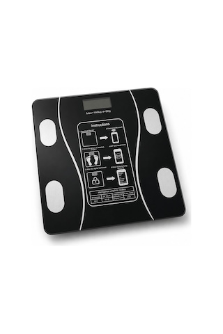 Akıllı Bluetooth Vücut Analiz Baskülü 180kg Hassas Dijital Tartı