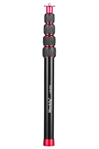 Kangvka Manbily Lr-255 Profesyonel Alüminyum Monopod Uzatma Çubuğu - 33.5-108cm Ayarlanabilir, 5kg Taşıma Kapasiteli Siyah