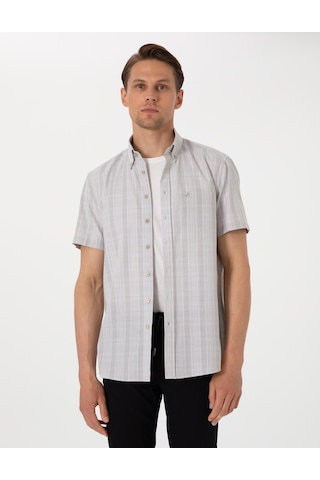 Pierre Cardin Erkek Bej Gömlek Kısa Kollu 50307083-vr011 Bej